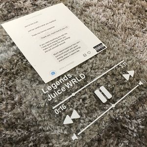 clear acrylic music plaques - CUSTOM